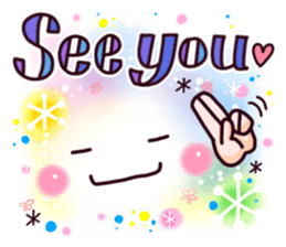 Brilliantly sticker of cute face. sticker #12914715