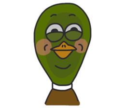 party crazy animals sticker #12915434