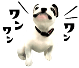 Happy sticker of the French buldog sticker #12915584