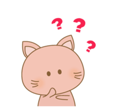 peachy cat sticker #12916211