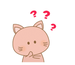 peachy cat sticker #12916211