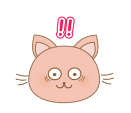 peachy cat sticker #12916212