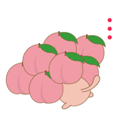 peachy cat sticker #12916244