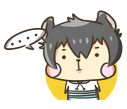 Curl cat-Part2 sticker #12916447