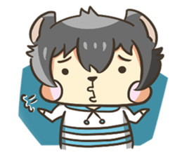 Curl cat-Part2 sticker #12916451