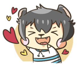 Curl cat-Part2 sticker #12916454