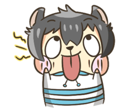 Curl cat-Part2 sticker #12916456