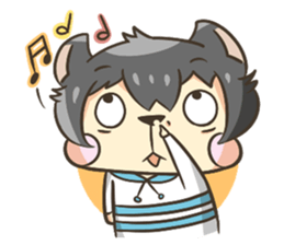 Curl cat-Part2 sticker #12916458