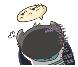 Curl cat-Part2 sticker #12916464