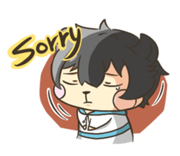 Curl cat-Part2 sticker #12916466