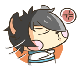 Curl cat-Part2 sticker #12916468