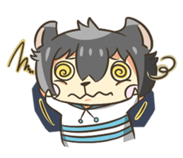 Curl cat-Part2 sticker #12916469