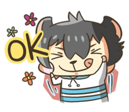 Curl cat-Part2 sticker #12916470