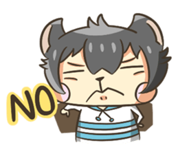 Curl cat-Part2 sticker #12916471