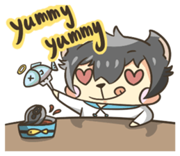 Curl cat-Part2 sticker #12916473