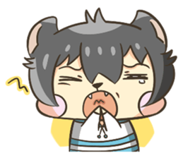 Curl cat-Part2 sticker #12916474