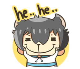 Curl cat-Part2 sticker #12916475