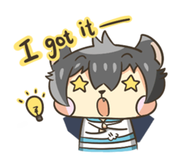 Curl cat-Part2 sticker #12916476