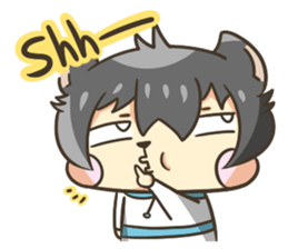 Curl cat-Part2 sticker #12916477