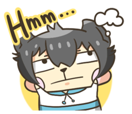 Curl cat-Part2 sticker #12916478