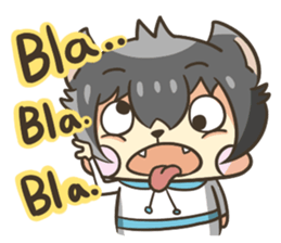 Curl cat-Part2 sticker #12916479