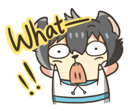 Curl cat-Part2 sticker #12916480