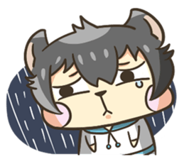 Curl cat-Part2 sticker #12916481