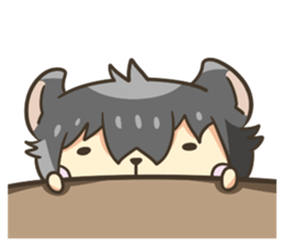 Curl cat-Part2 sticker #12916482