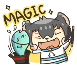 Curl cat-Part2 sticker #12916485