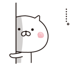 The cat I abuse by a straight face 2 sticker #12916613