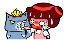 Nick cat and Flower's life sticker #12916649