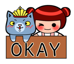 Nick cat and Flower's life sticker #12916673