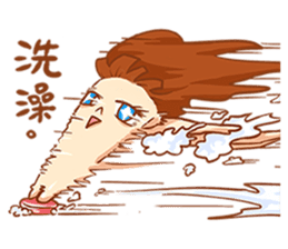 Chin girl.Have any chin can choose. sticker #12916767