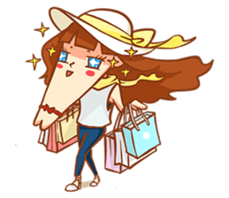 Chin girl.Have any chin can choose. sticker #12916770