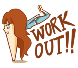 Chin girl.Have any chin can choose. sticker #12916775