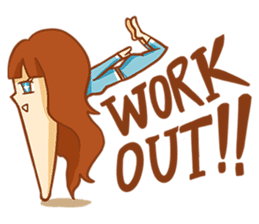 Chin girl.Have any chin can choose. sticker #12916775