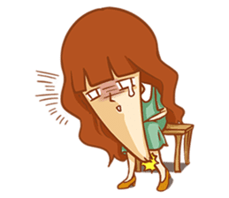 Chin girl.Have any chin can choose. sticker #12916779