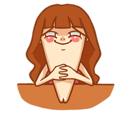 Chin girl.Have any chin can choose. sticker #12916780