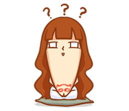 Chin girl.Have any chin can choose. sticker #12916781