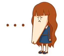 Chin girl.Have any chin can choose. sticker #12916784