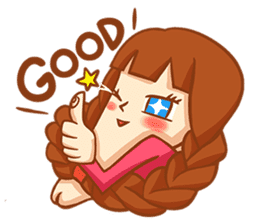 Chin girl.Have any chin can choose. sticker #12916786