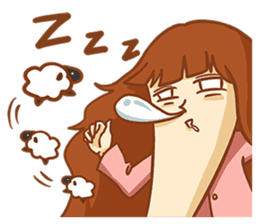 Chin girl.Have any chin can choose. sticker #12916787