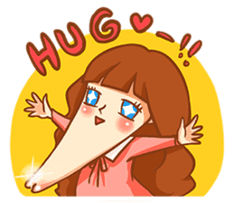 Chin girl.Have any chin can choose. sticker #12916789