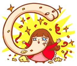 Chin girl.Have any chin can choose. sticker #12916792