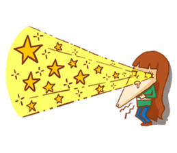 Chin girl.Have any chin can choose. sticker #12916796