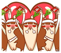 Chin girl.Have any chin can choose. sticker #12916800