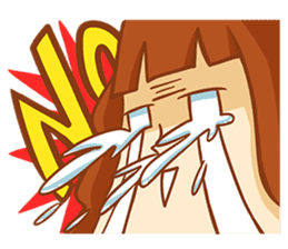 Chin girl.Have any chin can choose. sticker #12916801