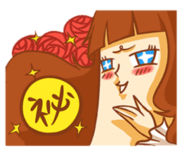 Chin girl.Have any chin can choose. sticker #12916802