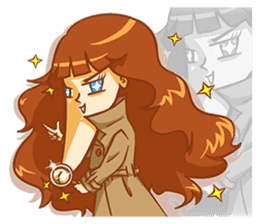 Chin girl.Have any chin can choose. sticker #12916803