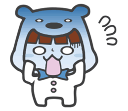 costume of a polar bear sticker #12918652